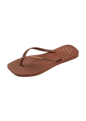 Hav. Square Logo Pop U sandal Rust Havaianas